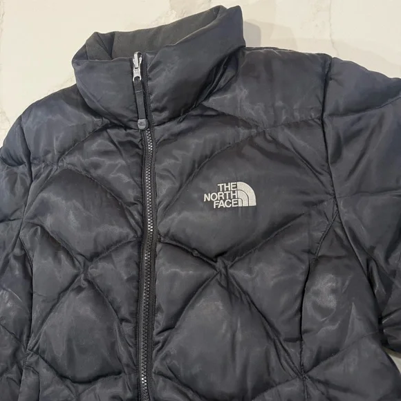 The North Face 550Fill Quilted Goose Down Coat Puffer Jacket Womens Medium Black - Picture 3 of 9